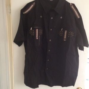 MRG Shirts - MRG Black Short Sleeve top for men. MRG Shirts - MRG Black Short Sleeve top for men.